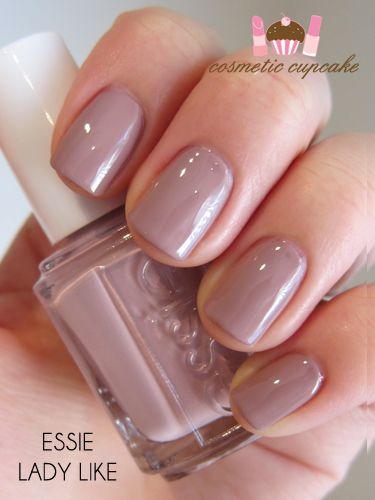 Essie- Lady Like. This color is great for a business look. It would look great with a nice dress suit or blazer. More of an older look, but most anyone could pull off this color. Nagellack Trends, Lady Like, Manicure Gel, Essie Nail Polish, Essie Nail, Classy Nails, Makati, Manicure E Pedicure, Nail Polish Colors