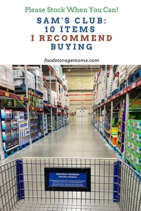 Sam's Club-10 Items I Recommend Buying - Food Storage Moms Sams Club Shopping, Vintage Skills, Traditional Homemaking, Sam’s Club, Money Saving Strategies, Emergency Prepping, Sams Club, Sam's Club, Water Storage