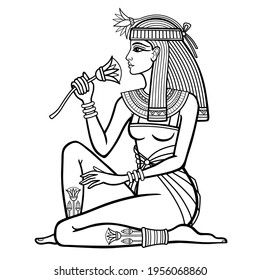 Mythological Tattoo, Egyptian Art Drawing, Ancient Egypt Women, Egyptian Design Pattern, Egypt Tattoo Design, Ancient Egypt Aesthetic, Egyptian Tattoos, Egyptian Drawings, Starověký Egypt