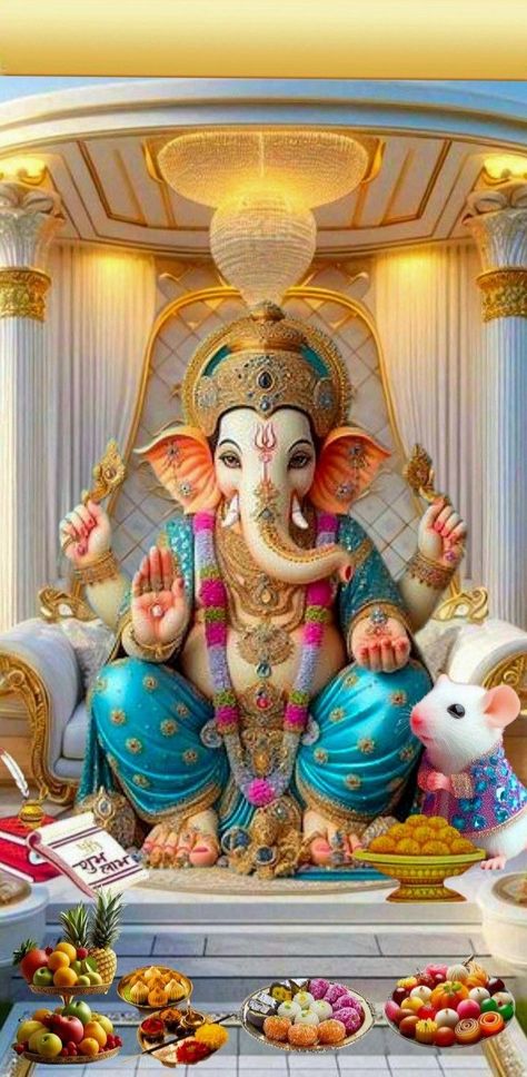 Ganesh Ji Hd Wallpaper, Lord Ganesha Hd Wallpaper, Ganpati Photo Hd, Ganpati Decor, Photos Of Ganesha, Cute Drawings Of Love, Ganpati Bappa Wallpapers, God Blessings, Jai Ganesh