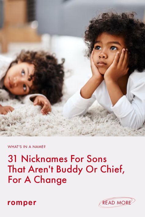 For every type of kid and personality. Contact Names For Homeboy, Nicknames For Son, Nickname For Brother In Phone, Baby Boy Names With Nicknames, Nick Name For Brother, Nicknames For Boys, Unique Nicknames, Cute Nicknames, Terms Of Endearment