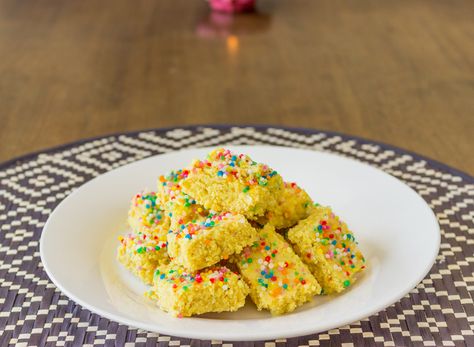 This recipe for milk barfi is just so delicious. It is often made during festivities such as Diwali and other Hindu festivals as well as during Eid... Fiji Recipes, Alu Paratha, Fijian Recipes, Diwali Treats, Diwali Mithai, Fijian Food, Barfi Recipe, Diwali Sweets Recipe, Fiji Food