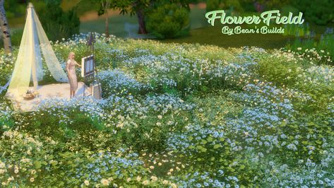 Flower Field Grass Cc Sims 4, Ts4 Flower Cc, Sims 4 Flower Field, Sims 4 Bushes Cc, Sims 4 Cc Flowers Decor, Sims 4 Landscape Cc, Sims 4 Flower Cc, Sims 4 Landscaping Cc, Sims 4 Cc Flowers