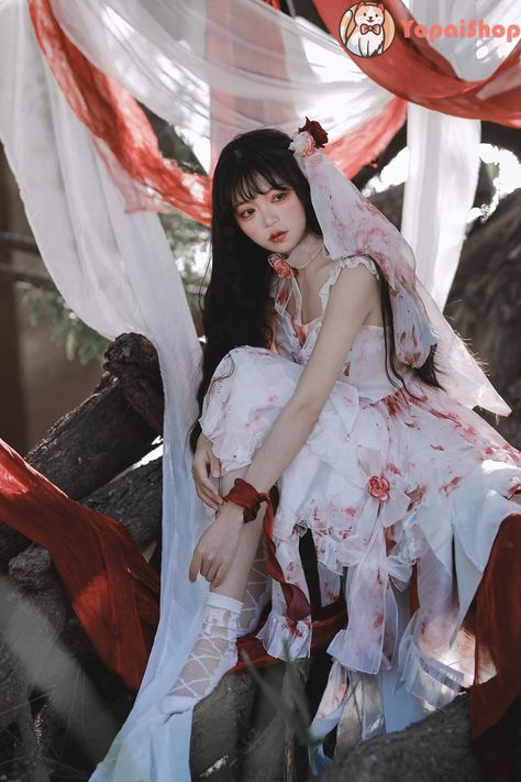 Order Weeping blood rose white cotton candy original lolita flower wedding dress sweet soft sister cos Lolita Jsk princess dress Shop Now at https://www.yopaishop.com/product/weeping-blood-rose-white-cotton-candy-original-lolita-flower-wedding-dress-sweet-soft-sister-cos-lolita-jsk-princess-dress White Cotton Candy, Voodoo Priest, Voodoo Queen, Flower Wedding Dress, Queen Of The Damned, Rose Patterns, Wedding Dresses With Flowers, Dark Gothic, Flower Wedding