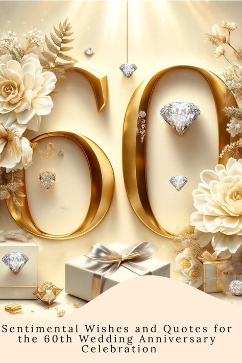 Discover touching quotes, heartfelt captions, and warm wishes to celebrate a 60th wedding anniversary. Explore #DiamondAnniversary #LoveQuotes #AnniversaryWishes to honor this incredible milestone with joy and love. Perfect for sharing on your special day! Happy 60th Anniversary Wishes, 60 Wedding Anniversary Ideas, 60th Wedding Anniversary Quotes, Heartfelt Captions, Happy 60th Anniversary, Quotes Heartfelt, 49th Anniversary, 42nd Anniversary, 36th Anniversary