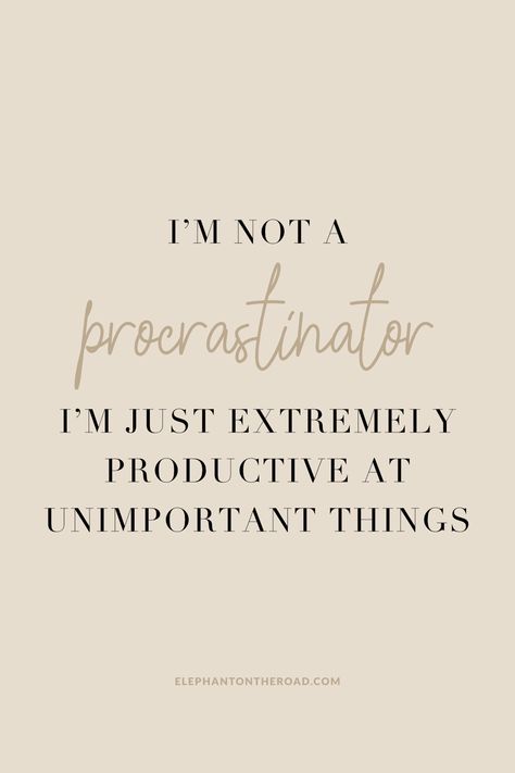 I want to share 15 funny and relatable quotes about procrastination. Procrastinating is something I’m constantly fighting. I get easily distracted, and most of the time I just find something better, and more entertaining to do. So if you are like me, you will enjoy this funny quotes! 15 Funny And Relatable Quotes About Procrastination. Procrastination Quotes. Procrastinators. Procrastinating. Funny Quotes. Procrastination Tips. Elephant on the Road. Funny Quotes About Procrastination, Easily Distracted Quotes, Are You Healed Or Just Distracted, Procrastination Quotes Humor, Procastinacion Quotes Funny, Quotes About Windows, Quotes About Procrastination, Distracted Quotes, Procrastination Funny