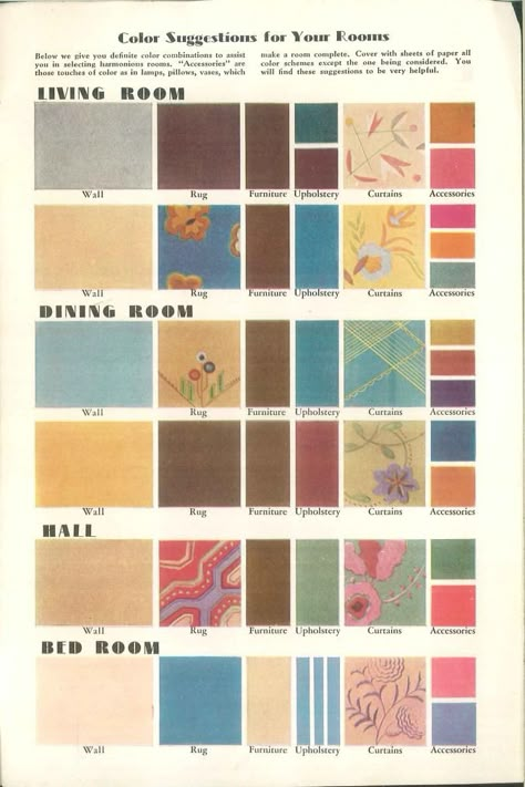 1930s Interior Paint Colors, 1940s Paint Colors, Color Palettes For Home, 1930s Decor, Interior Paint Schemes, Bathroom Paintings, Interior Paint Colors 2020, 1960s Interior, 1920s Interior