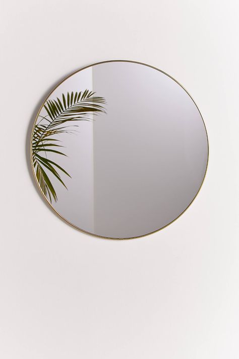 Big Round Mirror, Wall Bedroom Diy, Mirrors Urban Outfitters, Large Oval Mirror, Small Round Mirrors, Large Round Mirror, Golden Mirror, Wall Mirrors Set, Mirror Room