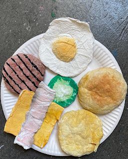 Art Room Britt: Toilet Paper Hamburger Sculpture Toilet Paper Food Sculpture, Paper Mache Food, Paper Hamburger, Burger Van, Sculpture Lessons, Middle School Art Projects, 2024 Art, Food Sculpture, Food Inspired