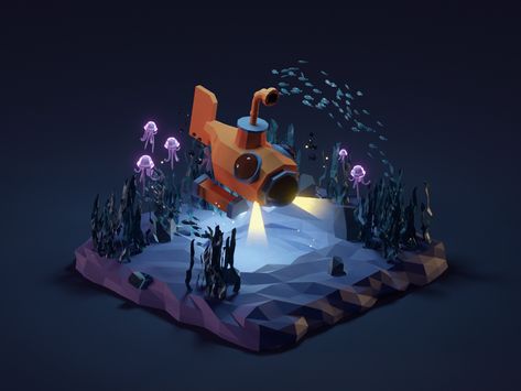 Game Analytics Illustrations on Behance Map Concept Art, Room Aquarium, 3d Modeling Ideas, 3d Game Art, Pattern Game, Videogame Art, Low Poly Games, 3d Blender, Isometric Art