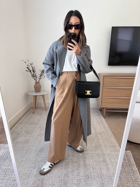 Wide-Fit Pleated Pants curated on LTK Uniqlo Pleated Wide Pants Outfit, Uniqlo Wide Pleated Pants, Uniqlo Pleated Wide Pants, Pleated Pants Outfit, Wide Pants Outfit, Wide Leg Pleated Pants, Fall Sunglasses, Uniqlo Pants, Boxy Sweater