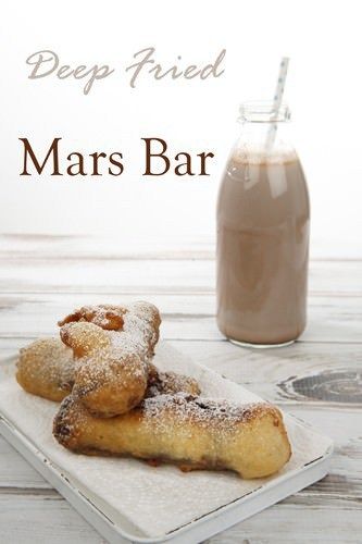 Deep Fried Mars Bar Deep Fried Mars Bar, Fried Mars Bar, Deep Fried Mars Bars, Carnival Foods, Mars Bars, Deep Fried Recipes, Mars Chocolate, Aussie Food, Mars Bar