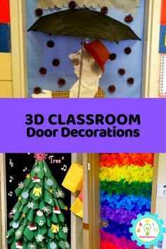 Christmas Door Decorations Nursing Home, 3d Christmas Door Decoration, Decorating Classroom Door, 3d Christmas Tree Door Decoration, Christmas Tree Door Decorations School, Classroom Door Christmas Tree, Interactive Christmas Door, Classroom Doors For Christmas, Christmas Door Contest Ideas Offices