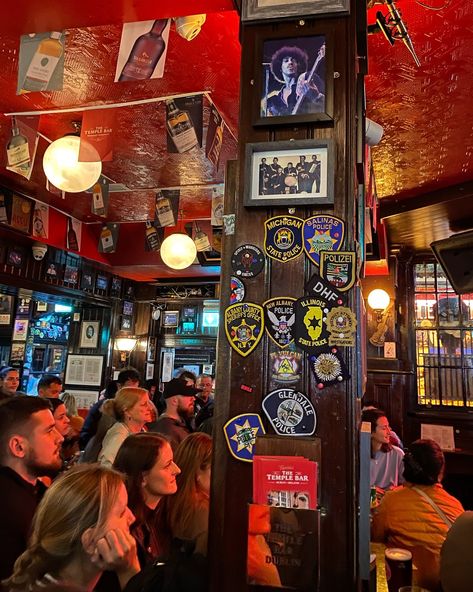 Temple Bar • A must-visit institution when visiting Dublin! The Temple Bar is located in Temple Bar (yes, it is confusing like that!) has been a long running pub that’s been awarded every year since 2002 as the Traditional Irish Music Pub of the Year. They play live music every day with rotating musicians and there’s no cover charge either so you can walk-in, grab a pint or just vibe with the music! It was such an experience, it felt like I was at a concert mosh pit and surprisingly lots of l... Just Vibe, Pub Music, Irish Bar, Ireland Road Trip, Visit Dublin, Ireland Trip, Temple Bar, Mosh Pit, Irish Music