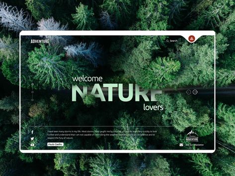 Nature Lovers - Web Design Concept by Nenad Tosic on Dribbble Wallpaper Blurred, Romantic Branding, Graphic Business, Gradient Icon, Travel Background, Template Art, Creative Website, Modern Illustration, Bright Wallpaper