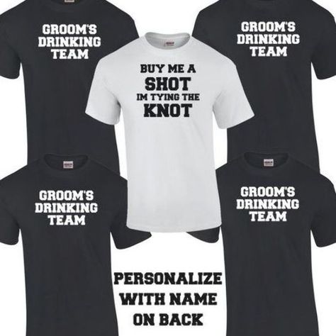 Team Groom Shirts, Champagne Campaign Bachelorette, Bachelor Quotes, Bachelor Party Themes, Funny Bachelor Party, Bachelorette Party Shirts Funny, Wedding Ceremony Readings, Bachelor Party Shirts, Funny Bachelorette