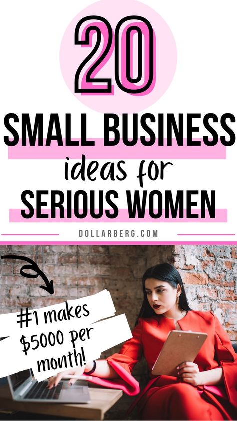 20 Profitable Business Ideas for Women Startups that make $5000 Top Small Business Ideas, Small Business Ideas For Women, Profitable Business Ideas, Profitable Small Business Ideas, Business Ideas For Women Startups, Business Ideas For Women, Unique Business Ideas, Business Ideas For Beginners, Business Plan Template Free