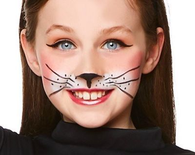 Simple Cat Face Paint, Easy Cat Face Paint, Cat Face Painting For Kids, Kitty Cat Face Paint, Face Paint Cat, Cat Makeup For Kids, Black Cat Face Paint, Cat Face Paint Easy, Mouse Face Paint