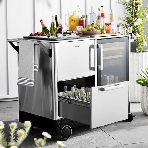 Mobile Bar Cart, Outdoor Mobile, Speed Rail, Food Cart Design, Beverage Center, Mobile Bar, Large Appliances, Outdoor Bar, Kitchen Cart