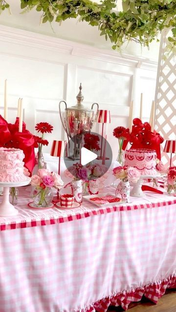 Lydia Menzies Celebrates The Supper Club on Instagram: "Dishing the details of how to create this look at the Party Prep School this week! What a fun and friendly group! Come join us and share your ideas while also learning new ideas! #valentinedecor #valentines_day #valentinesideas #valentinesdayparty #valentinesparty" Church Valentines, Party Prep, Prep School, Supper Club, Valentines Party, Valentines Day Party, Valentine Decorations, New Ideas, The Details