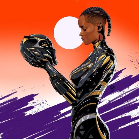 Art by @creative_malik on Insta Shuri Fanart, Marvel Shuri, Panther Drawing, Black Panther Drawing, Bd Art, Panther Art, Letitia Wright, Black Panther Art, Marvel Cinematic