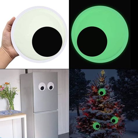 Giant Glow-in-the-Dark Googly Eyes Giant Googly Eyes, Dark Beach, Google Eyes, Ping Pong Balls, Googly Eyes, Dark Eyes, In The Dark, Glow In The Dark, The Darkest