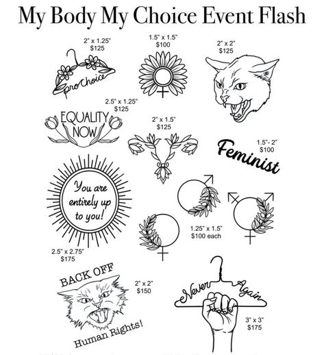 Women's Rights Tattoo Ideas, American Traditional Feminist Tattoo, My Body Is My Choice Tattoo, Feminism Tattoo Ideas, Tiny Feminist Tattoo, Womens Rights Tattoo, Radical Feminist Tattoo, Feminist Tattoos For Women, Unique Feminist Tattoo