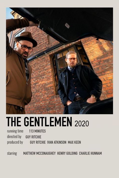 The Gentlemen Poster, The Gentleman Movie Poster, Guy Ritchie Movies, Gentleman Movie, Polaroid Movie Poster, Theodore James, The Gentlemen, Iconic Movie Posters, Best Movie Posters