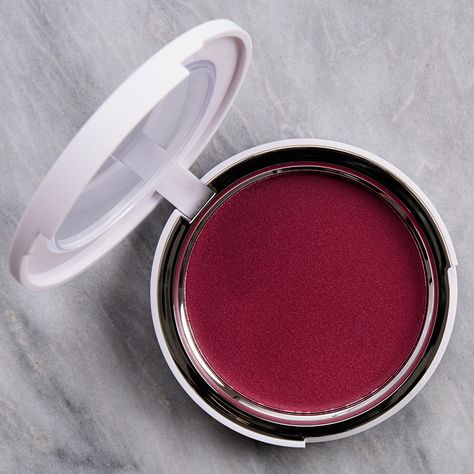 Makeup by Mario Berry Punch Soft Pop Plumping Blush Veil ($30.00 for 0.17 oz.) is a medium-dark, slightly toned-down raspberry red with cool undertones and a very dewy/glossy finish. Sheer coverage (as marketed) Very emollient, no dry down, slightly tacky Applied well over base products without lifting Poor longevity (3-4 hours on its own, 4-5 hours set with powder or over powder blush) Makeup By Mario Blush Stick Plumberry, Makeup By Mario Plum Glow, Berry Blush Makeup, Makeup By Mario Raspberry Blush, Burgundy Makeup Products, Makeup By Mario Blush, Colorful Maximalism, Drugstore Blush, Berry Makeup