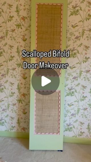 Cane Bifold Door, Rattan Closet Doors, Rattan Closet Doors Diy, Wicker Folding Cloest Door, Cane Bifold Closet Doors, Scalloped Wardrobe Doors, Rattan Closet, Closet Doors Diy, Bifold Doors Makeover