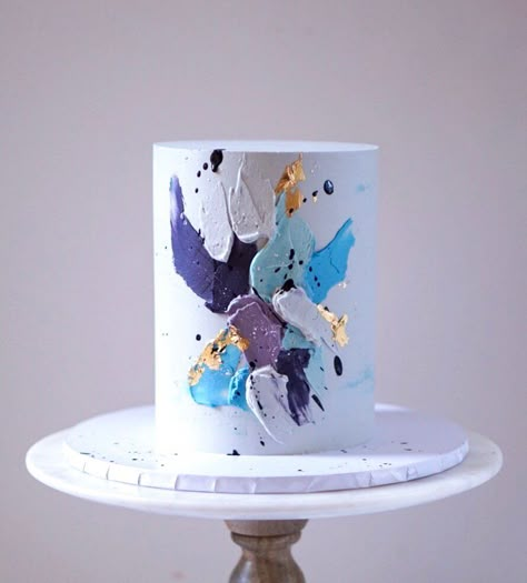 Celebration Cakes — Hannah Matilda Mens Buttercream Cake, Abstract Buttercream Cake, Abstract Cake Decorating, Buttercream Cake Designs For Men, Modern Buttercream Cake Design, Abstract Cake Design, Abstract Birthday Cake, Best Cake Designs, Simple And Elegant Cake