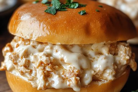 Chicken Alfredo Sloppy Joes Recipe Chicken Alfredo Sloppy Joes, Chicken Alredo, Chicken Bacon Alfredo, Sloppy Joes Sandwich, Creamy Alfredo Sauce, Gluten Free Buns, Homemade Alfredo, Sloppy Joes Recipe, Sloppy Joe