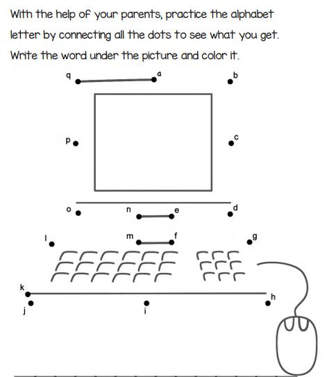 Parts of a Computer Photo Parts Of Computer, Computer Worksheet, Kids Preschool Learning, Computer Drawing, Computer Photo, Kids Computer, Computer Class, Computer Parts, Computer Lab