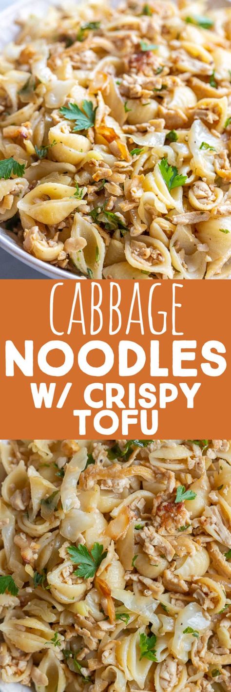 Vegan Cabbage And Noodles, Tofu And Noodles, Fried Cabbage And Noodles, Caramelized Cabbage, Noodles With Tofu, Garlic Parmesan Pasta, Cabbage And Noodles, Celery Recipes, Vegan Vibes