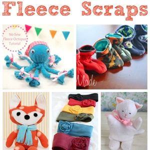 You've made something out of fleece, and now you've got a bunch of scraps leftover. Here are 20 things to make with fleece scraps to help you destash. Things To Make With Fleece, Diy Blankets No Sew, Fleece Scraps, Fleece Mermaid Tail Blanket, Braided Rag Rug Diy, Mermaid Tail Blanket Pattern, Fleece Crafts, Rag Rug Diy, Fleece Projects