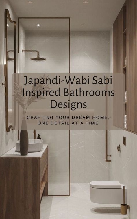 Discover the serene harmony of Japandi bathroom designsEmbrace minimalist elegance and rustic beautyblending Japanese and Scandinavian influences for a tranquil oasisExperience the art of simplicity and the allure of imperfectionJapandiWabiSabi BathroomInspiration SereneSpaces Japanese Minimalist Bathroom, Japandi Small Bathroom Design, Japanese Scandinavian Bathroom, Small Bathroom Ideas Japandi, Wabi Sabi Toilet Design, Scandinavian Toilet Design, Bathroom Japandi Style, Japandi Toilet Design, Modern Japandi Bathroom