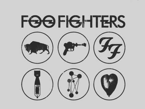 Foo Fighters Nails, Dave Grohl Tattoo, Foo Fighters Art, Foo Fighters Tattoo, Foo Fighters Album, Foo Fighters Logo, Fighter Tattoo, Foo Fighters Dave Grohl, Foo Fighters Dave