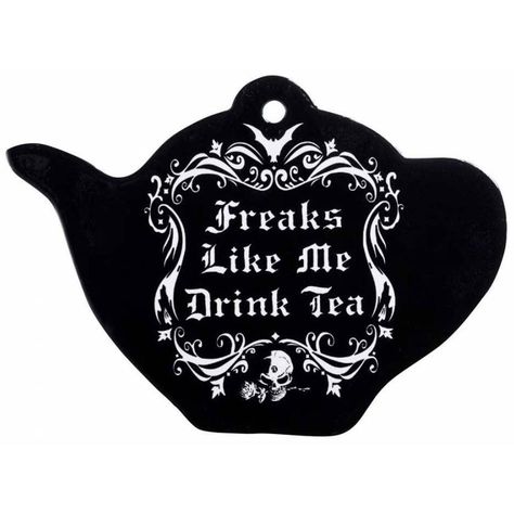 Gothic and Steampunk Homeware from Angel Clothing one of the largest selections in the uk with Over 2000 Products Available. Buy Gothic Home Furnishings. Witchy Tea, Kitchen Witch Decor, Kitchen Trivets, Alchemy Gothic, Tea Design, Alternative Jewelry, Tea Coaster, Drink Tea, Fine Ceramic