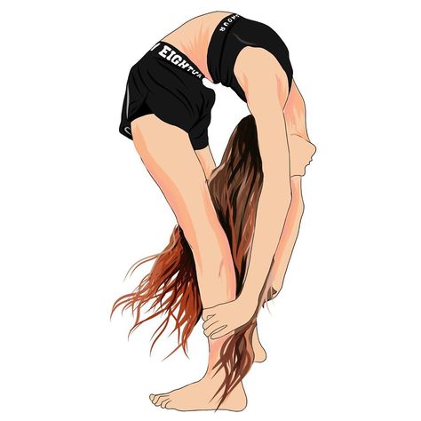 Gymnastics Drawings, Flexibility Aesthetic, Outlines Drawing, Man Flexing, Stand Pose, Gymnastics Wallpaper, Gymnastics Posters, Woman Stretching, Cheer Team Pictures