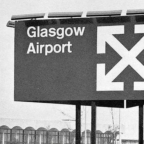 HIDDEN ⓗ on Instagram: "The Scottish airport that inspired Virgil Abloh’s ‘Off-White’

The 1964 glasgow airport iconography, designed by Sir Kenneth Grange and Margaret Calvert, revolutionized airport signage with its clear symbols and fonts.

Off-White’ logo draws clear inspiration from this minimalist aesthetic, showcasing the use of his “3% rule”.

✍️ @blu" Airport Logo Design, Margaret Calvert, Airport Signage, Airport Logo, Hidden Ny, Glasgow Airport, Off-white Logo, Virgil Abloh, Minimalist Aesthetic