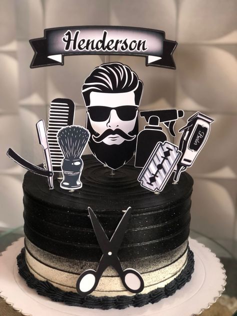 ￼ ￼ ￼ Barber Logo, Cake For Husband, Fashion Cake, Birthday Cake For Him, Mini Cakes Birthday, Birthday Cakes For Men, Cakes For Men, Graduation Cakes, Anniversary Cake