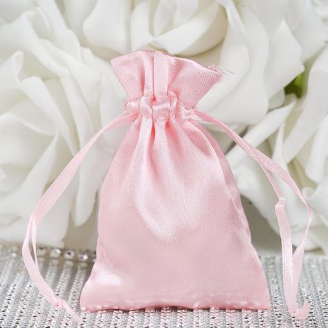 Pack of 12 - 3"x4" Rose Gold,Blush Satin Party Favor Bags, Drawstring Pouch Gift Bags Rose Gold Satin, Handmade Candy, Candy Jewelry, Wedding Favor Bags, Satin Bags, Wedding Party Favors, Candy Gifts, Drawstring Pouch, Favor Bag