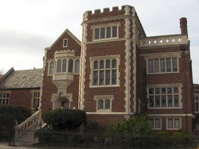 The Leon Cheek Mansion aka All Saints Convent was built in 1928 in the architectural style known as Jacobethan Revival. The mansion was built for Leon Cheek who founded the Cheek and Niel Coffee Company which was later known in Jacksonville, Florida as Maxwell House. The mansion is on the National Register of Historic Places (NRIS #85000689). Jacobethan Architecture, Saints Tattoo, Faded Glamour, Chicago Coffee Shops, Grand Architecture, American Mansions, Maxwell House Coffee, Zaha Hadid Architecture, Maxwell House