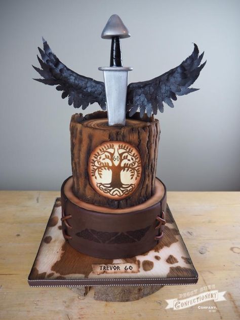 Viking Wedding Cake, Viking Wedding Traditions, Viking Inspired Wedding, Viking Cake, Viking Birthday, Viking Party, Party Wings, Handfasting Ceremony, Leather Armour