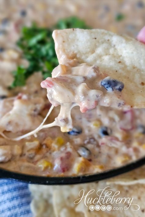 ULTIMATE COWBOY QUESO DIP: ground beef and 3 cheeses - HUCKLEBERRY LIFE Dips With Ground Beef And Cream Cheese, Beef Chip Dip, Hamburger Queso Dip, Rotel Dip With Ground Beef, Cowboy Queso Dip, Ground Beef In Crockpot, Cowboy Dip, Cowboy Queso, Rotel Dip