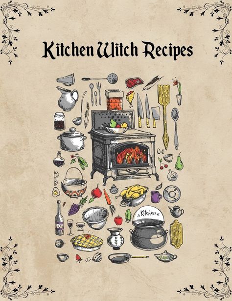 Recipes For Soup, Witch Recipes, Witch Store, Autumn Core, Kitchen Witch Recipes, Grimoire Pages, Soup Chicken, Witch Design, Witch Aesthetic