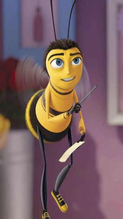 Barry From The Bee Movie, Berry Bee Benson, Berry B Benson, Barry Bee Benson, Cute Movie Characters, Barry B Benson, The Bee Movie, Ladybug Insect, Tumblr Face