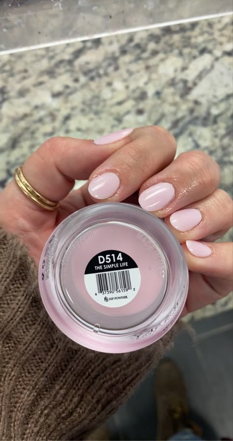 Light Pink Sns Nails Powder, Pale Pink Manicure Ideas, Sns Dipping Powder Colors, Soft Pink Sns Nails, Sns Dip Nails Colors, Light Color Dip Powder Nails, Light Pink Dip Powder Nails Almond, Dip Gel Manicure, Cre8tion Dip Powder