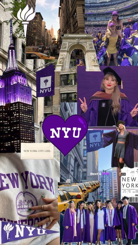 #wallpaper #college #university #nyu #newyork #nyuaesthetic #collegeaesthetic #newyorkcity #citylife #purple #citygirls 💜 College Vision Board, Law School Inspiration, Dream Collage, College Motivation, Nyc Baby, New York University, College Aesthetic, Dream College, Dream School