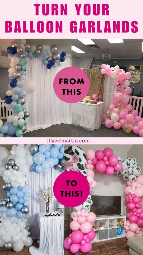 No more amateur balloon displays, I’m giving you my top tips on creating a stunning backdrop for your next party! Balloon Decorations Without Helium, Balloon Backdrop Ideas, Balloon Garland Tutorial, Balloon Decorations Diy Tutorials, Streamer Party Decorations, Balloon Arch Diy, Balloon Displays, Garland Tutorial, Blowing Up Balloons